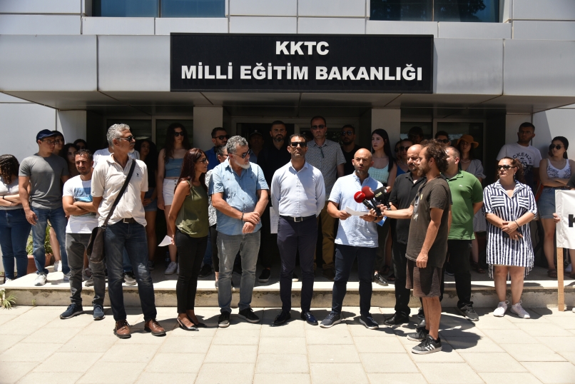 KTÖS ve KTOEÖS Milli Eğitim Bakanlığı’nı protesto etti