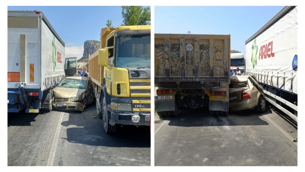 Dağyolu’nda korkutan kaza!