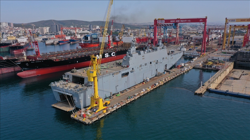Türkiye’nin en büyük savaş gemisi TCG Anadolu yıl sonunda teslim edilecek
