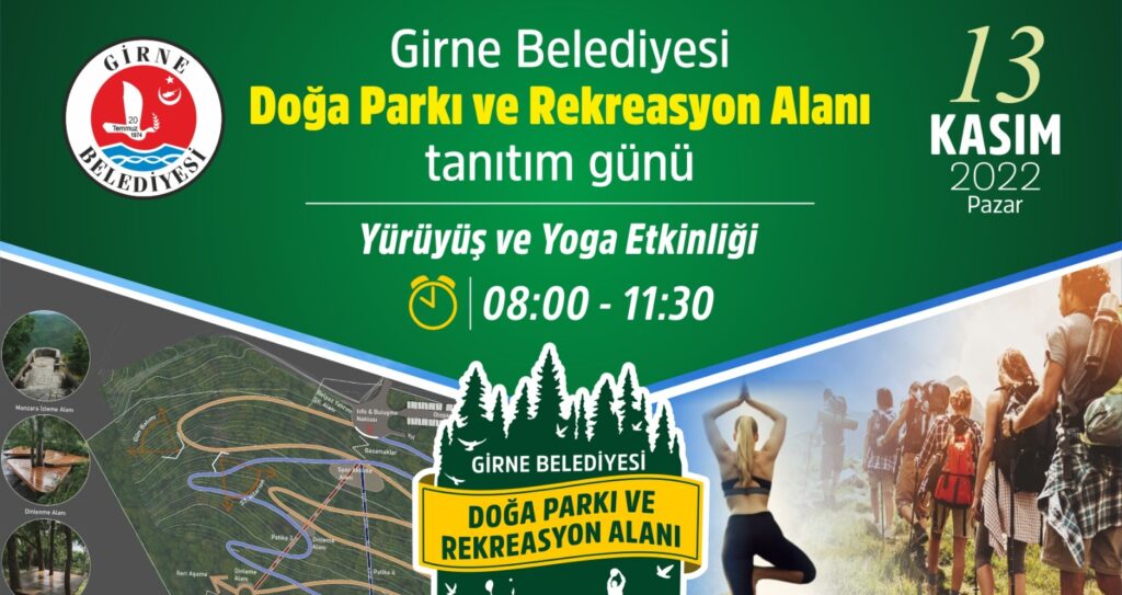 Girne Belediyesi “Doğa Parkı ve Rekreasyon Alanı” parkur tanıtım etkinliği pazar günü yapılacak