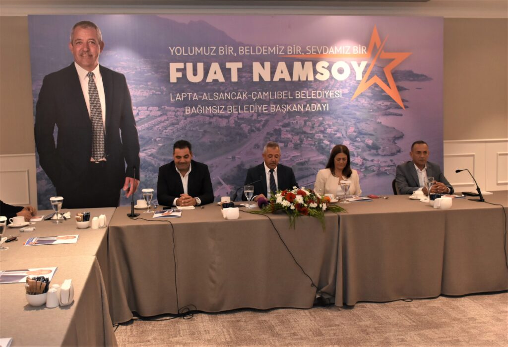 Namsoy, Lapta-Alsancak-Çamlıbel Belediyesi başkanlığı adaylığını basın toplantısıyla duyurdu