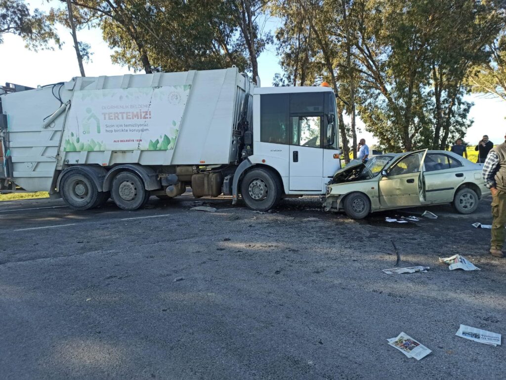 Ercan-Gaziköy ana yolunda kaza! 1 kişi hayatını kaybetti