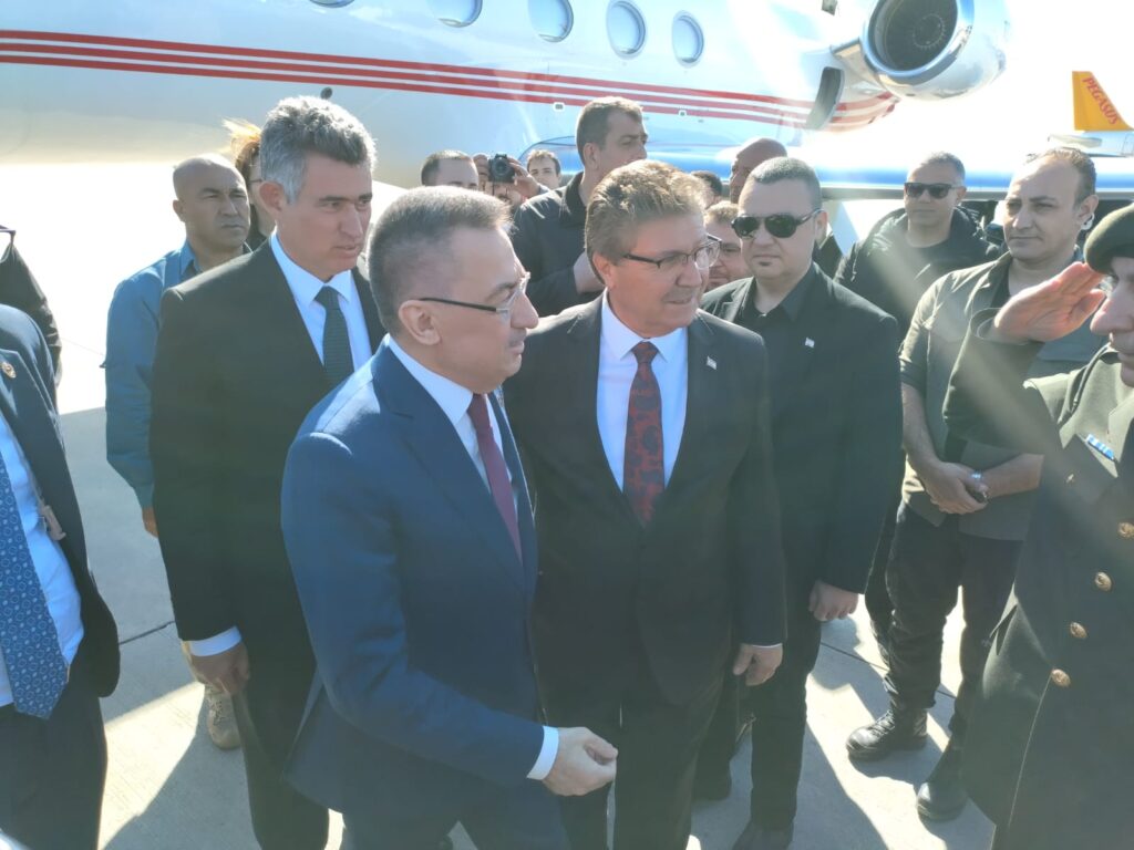 Türkiye Cumhuriyeti Cumhurbaşkanı Yardımcısı Oktay KKTC’ye geldi
