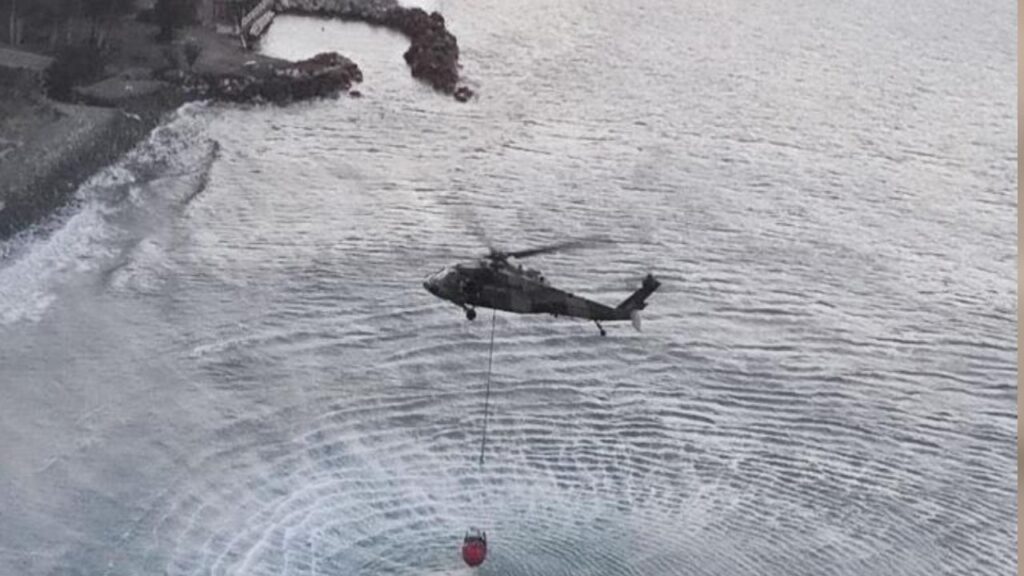 MSB’den KKTC’deki yangına helikopter desteği