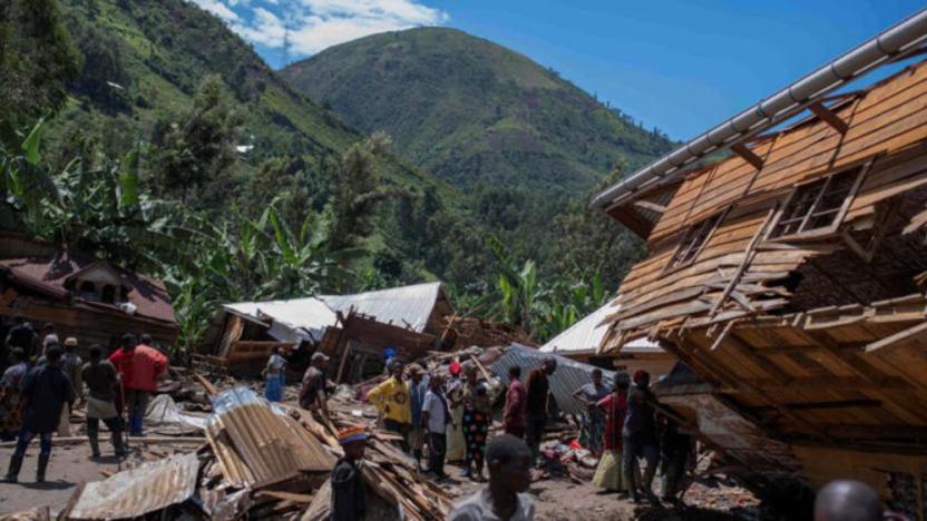 Kongo’da en az 100 işçi heyelan nedeniyle mahsur kaldı