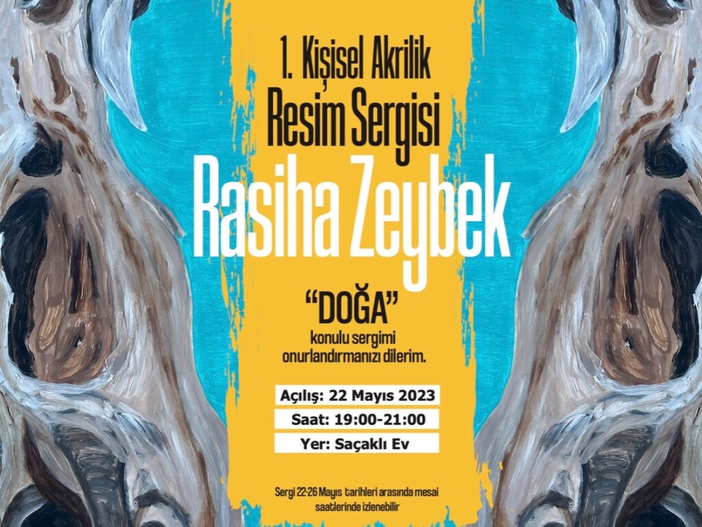 Rasiha Zeybek’in resim sergisi pazartesi Saçaklı Ev’de açılacak