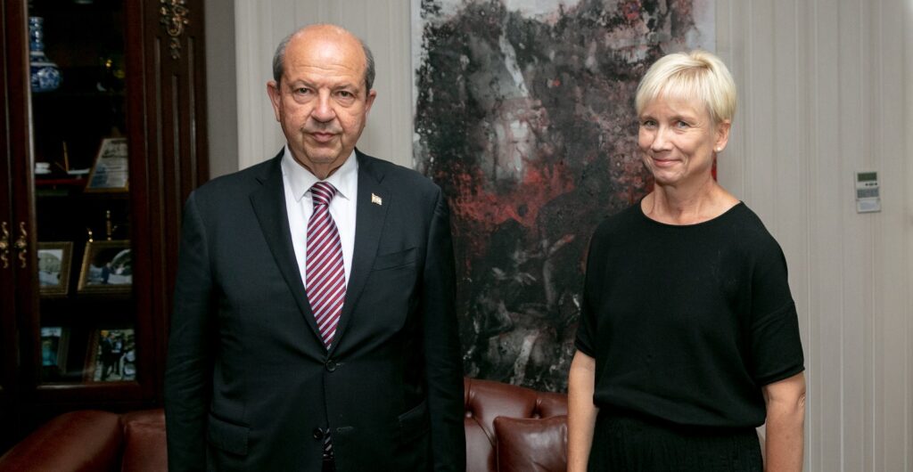 Cumhurbaşkanı Ersin Tatar, Norveç Büyükelçisi Lajla Brandt Jakhelln’i kabul etti