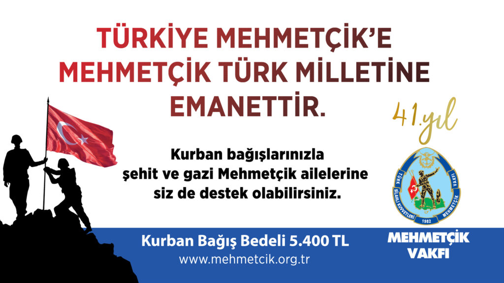 TSK Mehmetçik Vakfı, Vekâleten Kurban Bağışlarını kabul ediyor