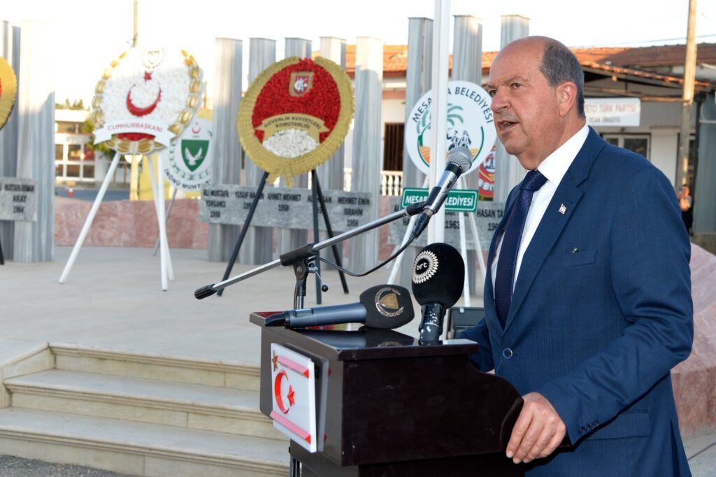 “Şehitlere olan borcumuz, bir daha acıların yaşanmayacağı Kıbrıs’ta sağlam bir anlaşmaya varmaktır”