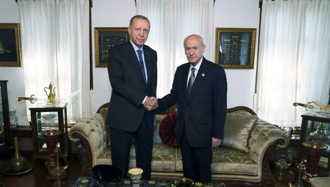 Erdoğan ile Bahçeli bir araya geldi