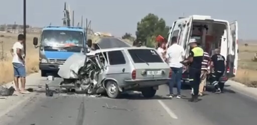 İskele-Ercan ana yolunda trafik kazası!