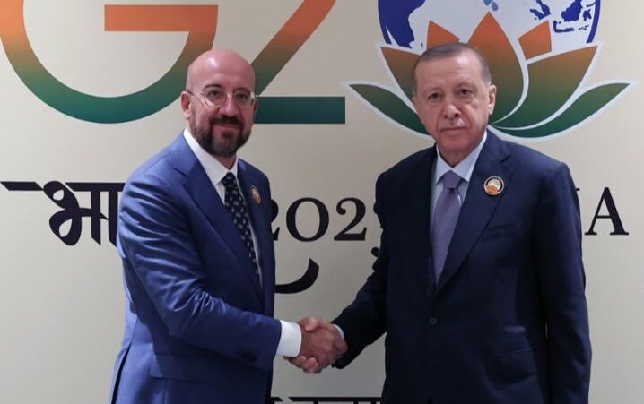 Türkiye Cumhurbaşkanı Erdoğan AB Konseyi Başkanı Charles Michel’i kabul etti