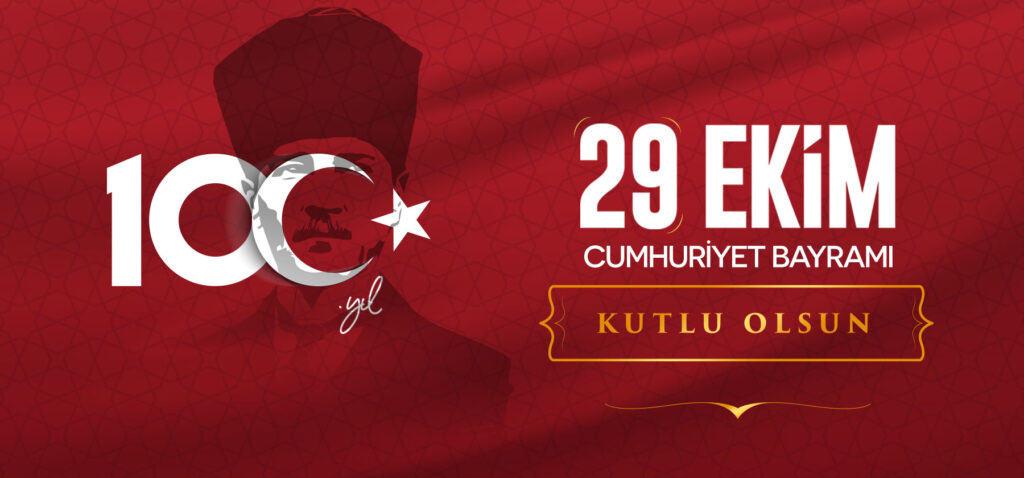 Ulu Önder Atatürk’ün kurduğu Türkiye Cumhuriyeti 100 yaşında