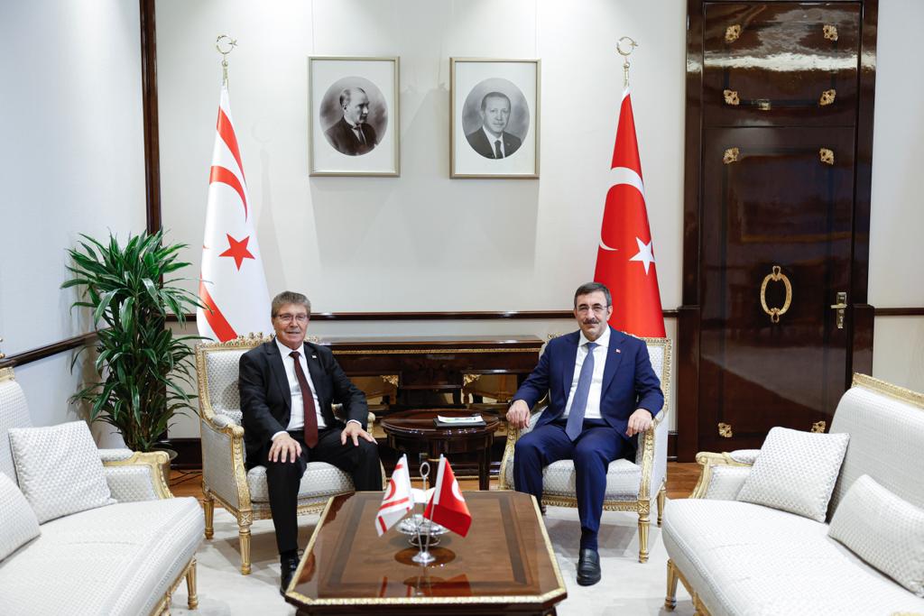 Başbakan Üstel, Ankara’da TC Cumhurbaşkanı Yardımcısı Yılmaz ile görüştü
