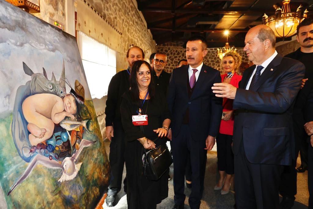 Cumhurbaşkanı Tatar, Ankara’da “KKTC’nin Ressamları Çalıştayı ve Sergisi” açılışını yaptı