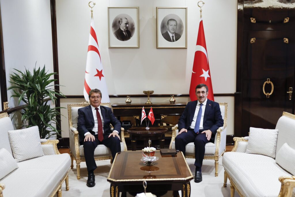 Başbakanı Üstel, Ankara’da Türkiye Cumhurbaşkanı Yardımcısı Yılmaz ile görüştü