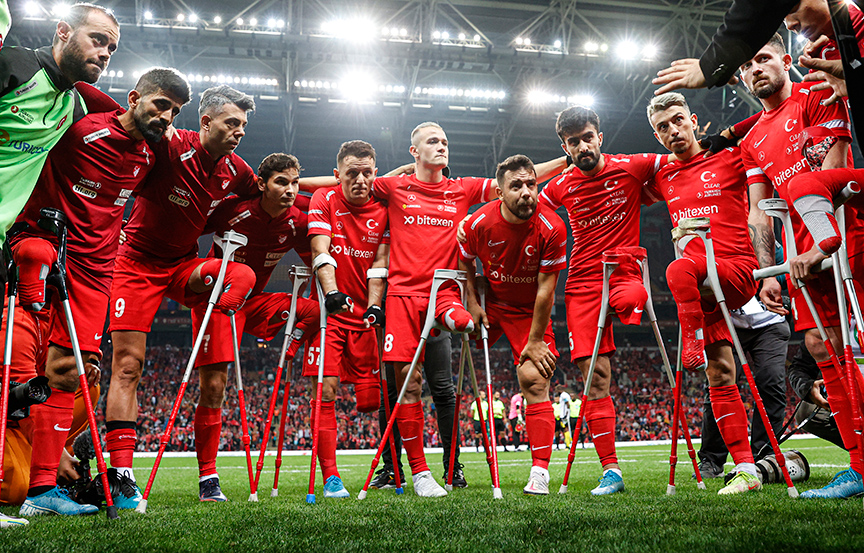 Türkiye, ampute futbolda “dünya 1 numarası”