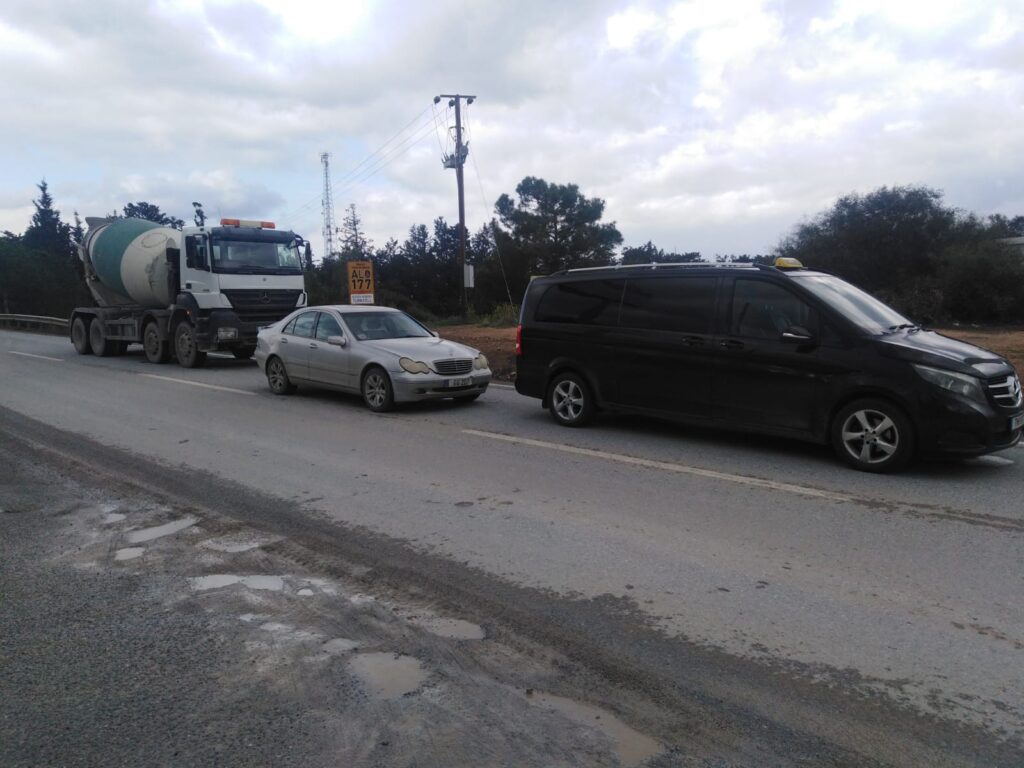 Girne-Tatlısu ana yolunda kaza