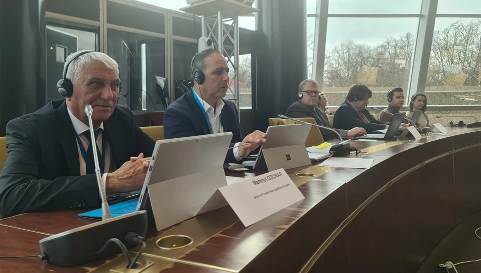 Özçınar ile Harmancı, Strasbourg’ta toplantıya katıldı