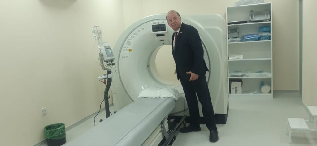 Gazimağusa Devlet Hastanesi yeni tomografi cihazına kavuştu.
