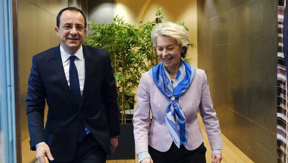 Hristodulidis Leyen ile görüştü