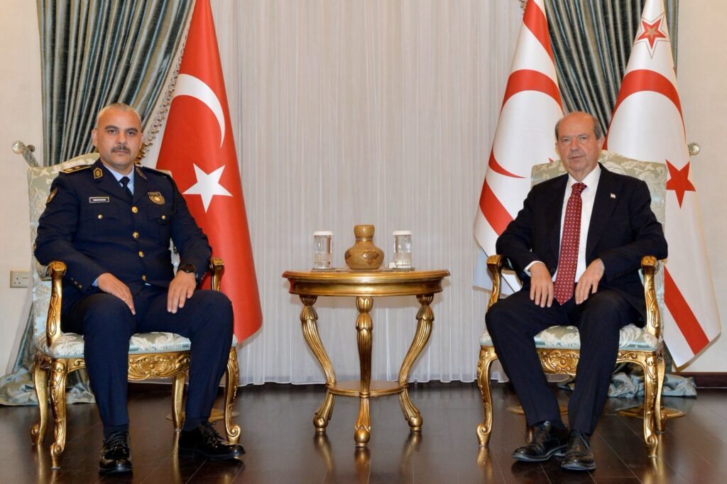 Tatar, Lefkoşa Polis Müdürü Tarkan Kızıltuğ’u kabul etti