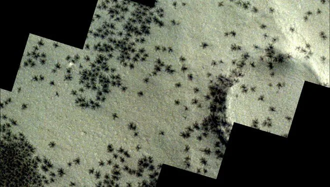 Mars’ın ‘örümcekleri’ görüntülendi