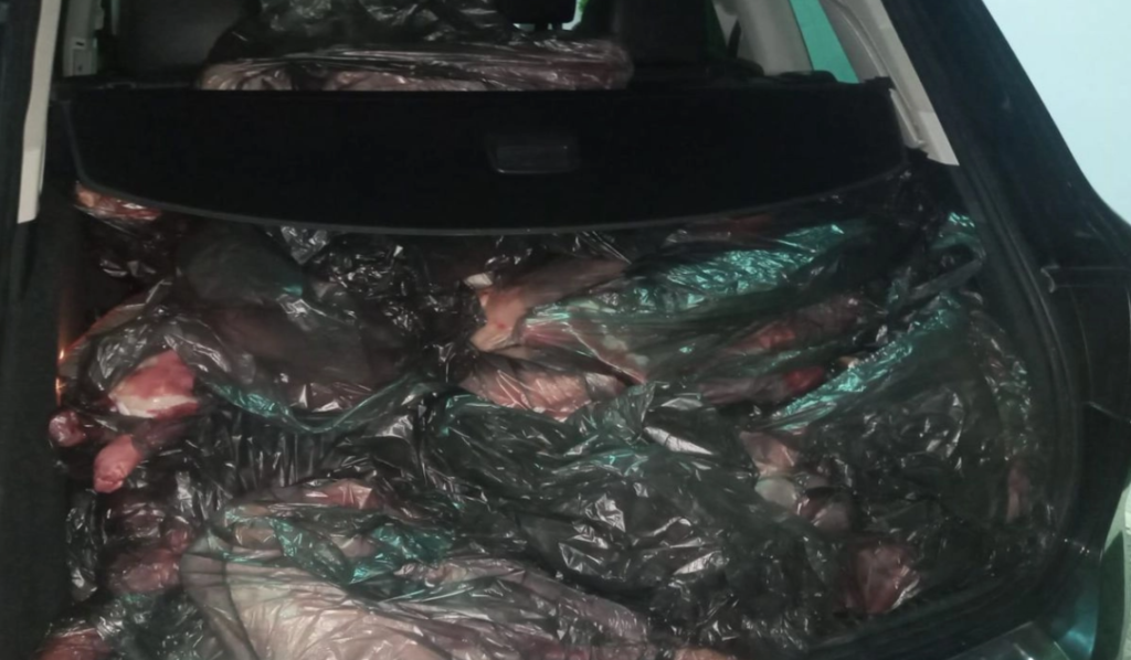 Derinya Sınır Kapısı’nda 500 kg kaçak et yakalandı!