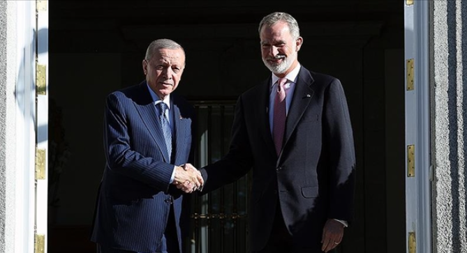 Erdoğan, İspanya Kralı 6. Felipe ile görüştü