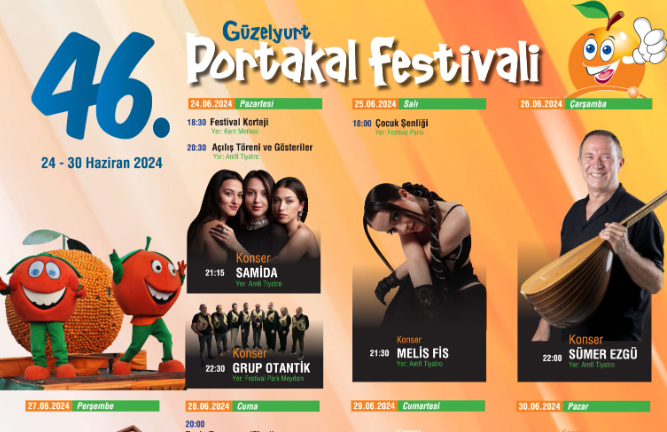 46. Güzelyurt Portakal Festivali 24 Haziran’da başlıyor
