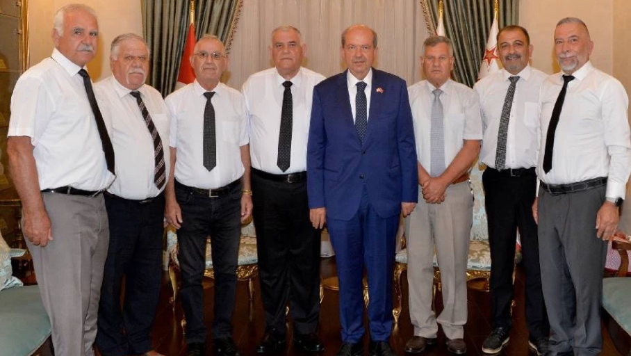 Ersin Tatar, Emekli Polisler Derneği yeni yönetimini kabul etti