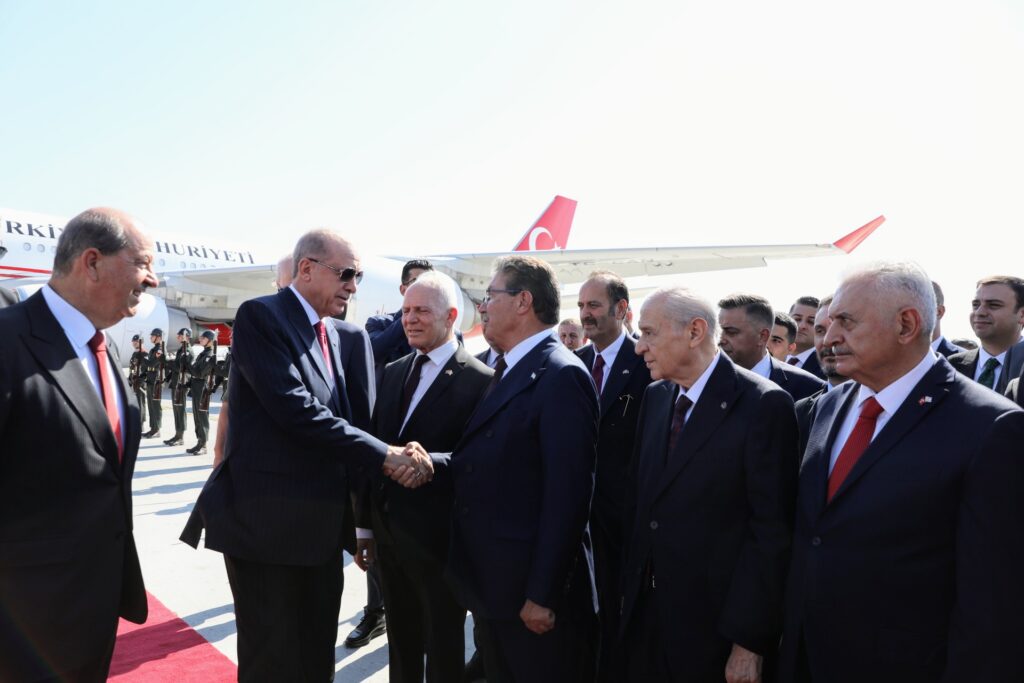 Türkiye Cumhurbaşkanı Erdoğan KKTC’de