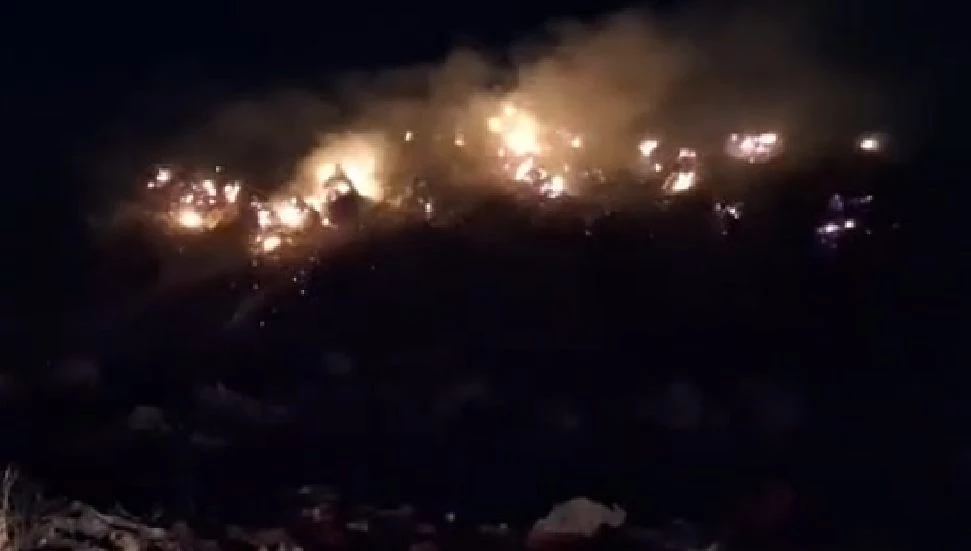 Güngör çöplüğü yine yandı!