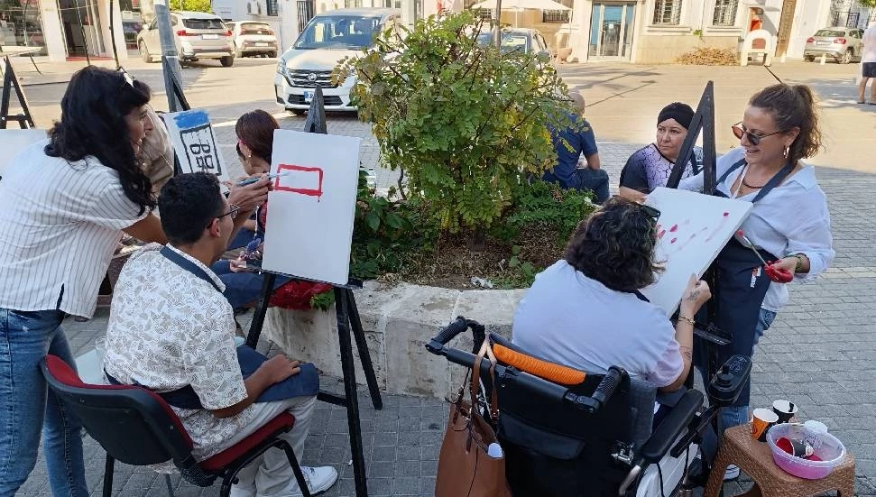 Kıbrıs Türk Ortopedik Özürlüler Derneği üyeleri resim çalıştayına katıldı