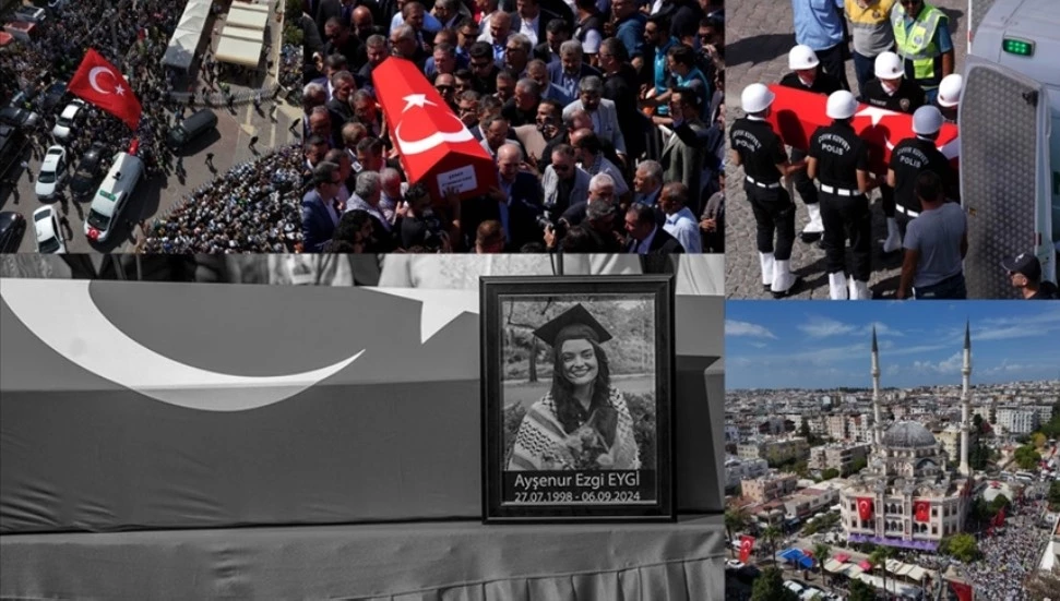 İsrail askerlerince katledilen Ayşenur Ezgi Eygi son yolculuğuna uğurlandı