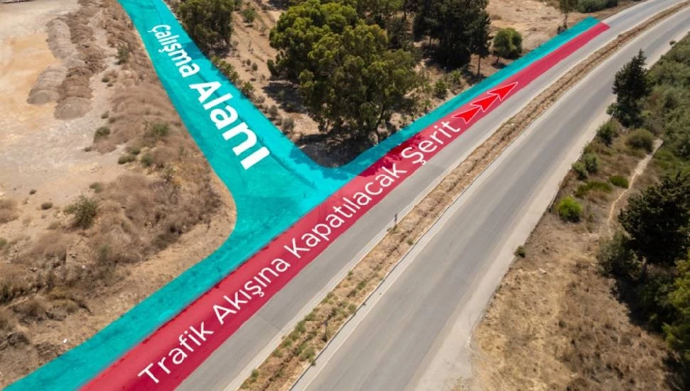 “Gazimağusa-Lefkoşa Ana Yolu Ayrılma Katılma Şeritleri Projesi” kapsamındaki çalışmalar başladı