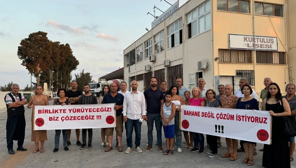 CTP Güzelyurt İlçesi, Kurtuluş Lisesi inşaatının tamamlanmasına tepki gösterdi