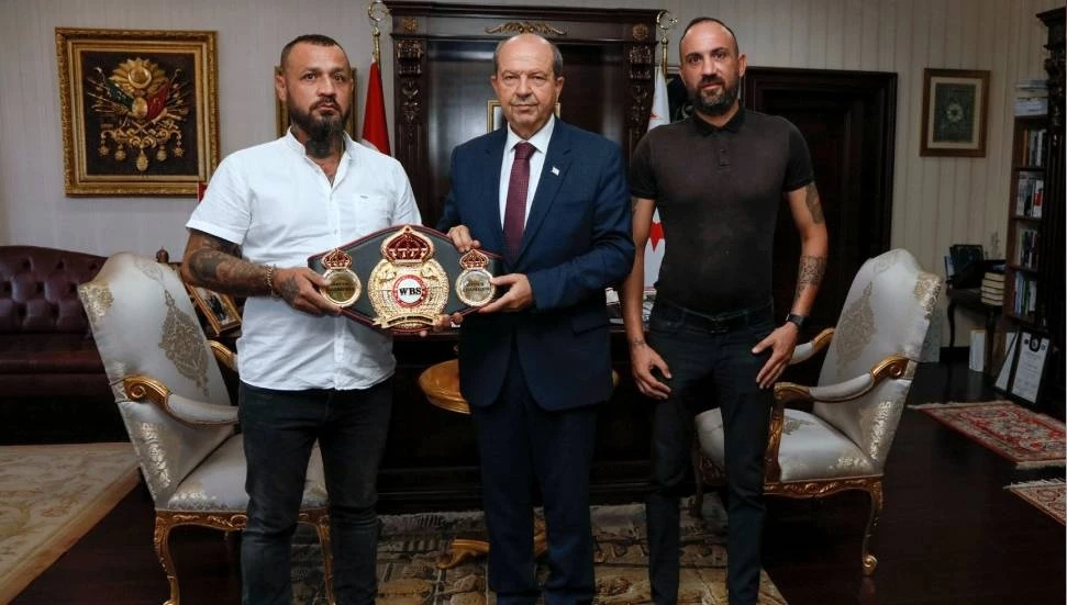 “Demir Yumruk” Metin Turunç, Cumhurbaşkanı Tatar’ı ziyaret etti