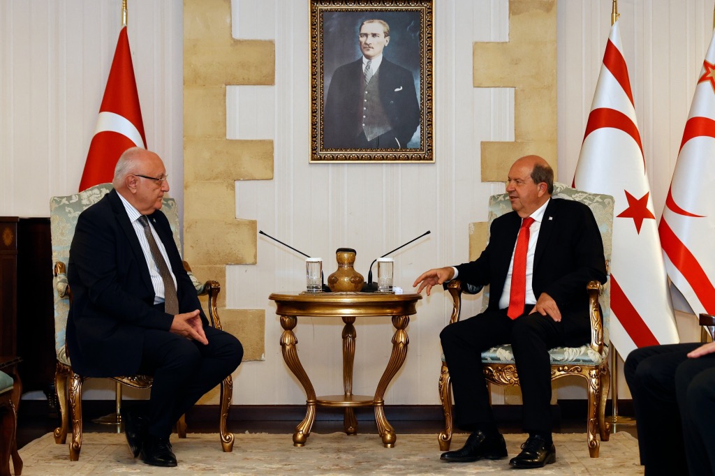 Cumhurbaşkanı Tatar İyi Parti Uluslararası İlişkiler Başkanı ve heyetini kabul etti