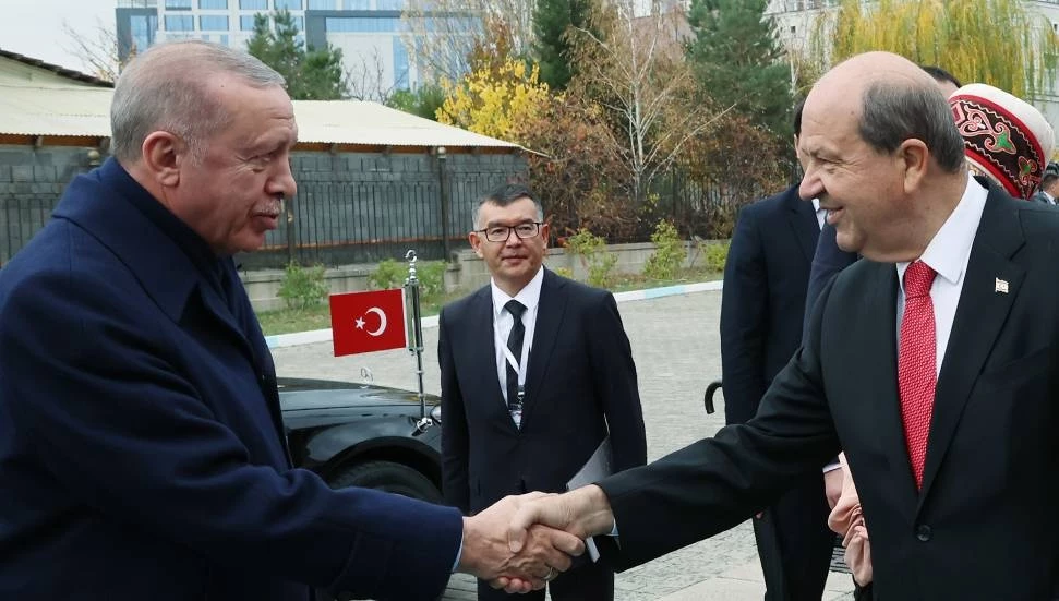 Türkiye Cumhurbaşkanı Erdoğan ve Ersin Tatar Kırgız-Türk Dostluk Devlet Hastanesi’nin açılışına katıldı