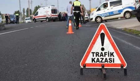 Trafik kazalarında 2 kişi yaralandı