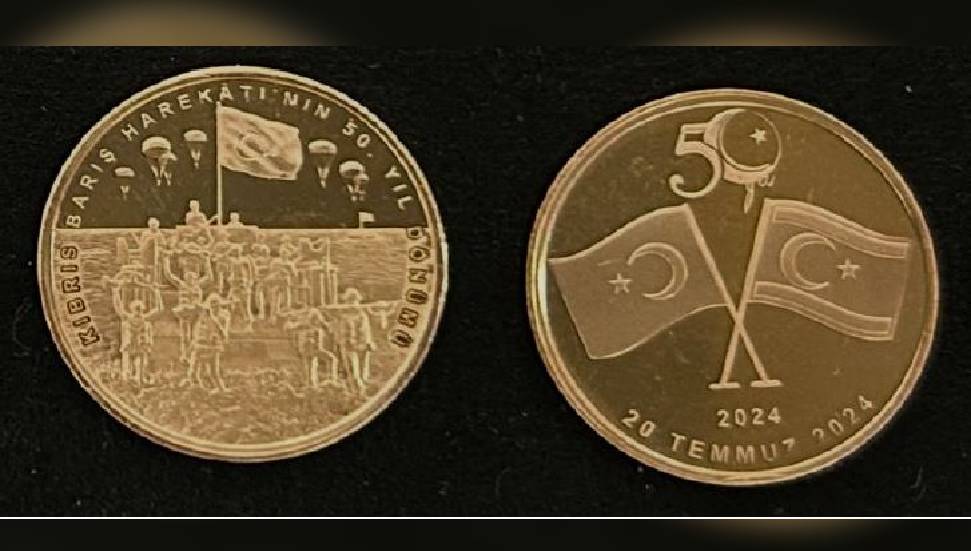 Kıbrıs Barış Harekatının 50’nci yılı altın madalyonları satışa sunuldu