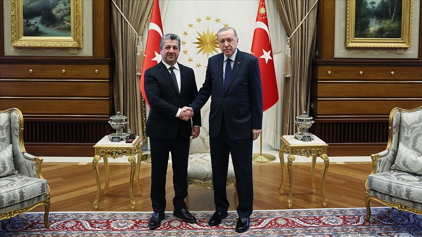 Cumhurbaşkanı Erdoğan, IKBY Başbakanı Barzani’yi kabul etti