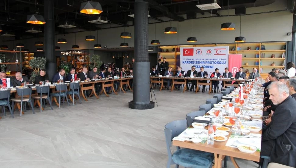 Girne ve Düzce Belediyeleri arasında kardeş şehir protokolü imzalandı!