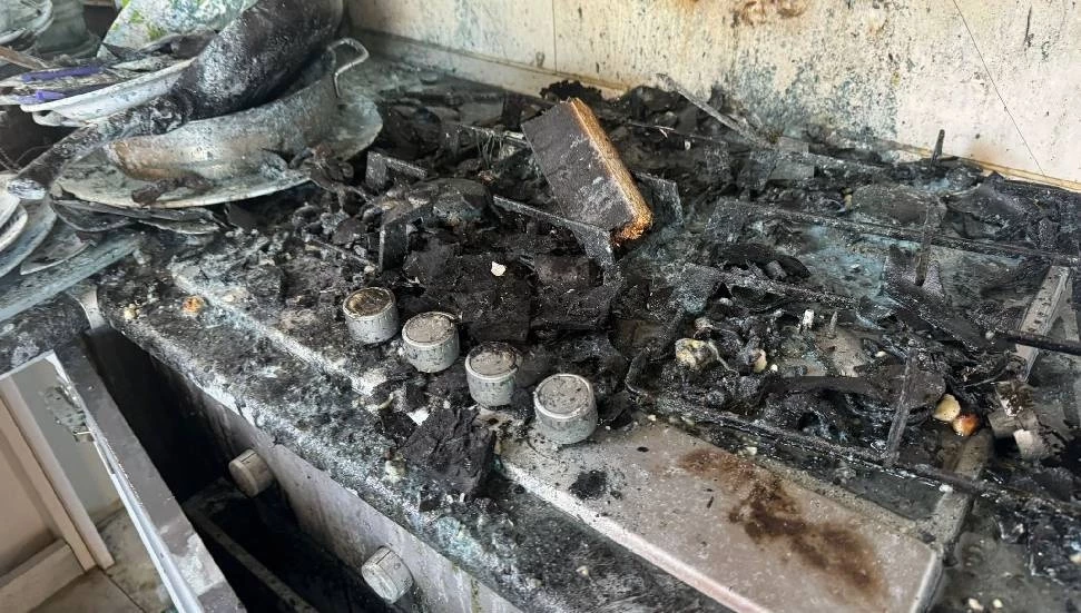 Gönyeli’de ocakta unutulan tencere yangına sebep oldu!