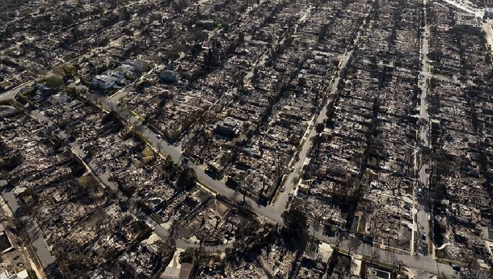 Los Angeles’taki yangınlarda, California’nın son 40 yıldaki en geniş kentsel alanı yandı!