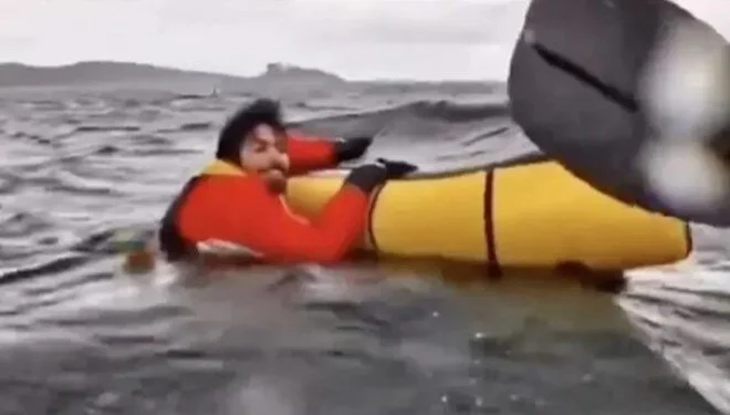 Balinanın yuttuğu kanocu o anları anlattı: ”Beni yediğini düşündüm”