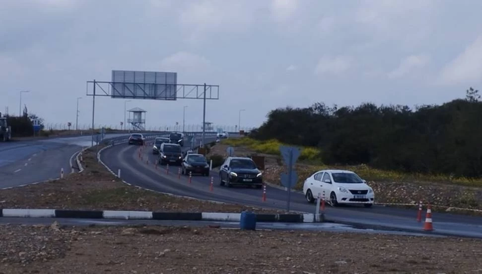 Ercan yakınlarında yol çalışması var!