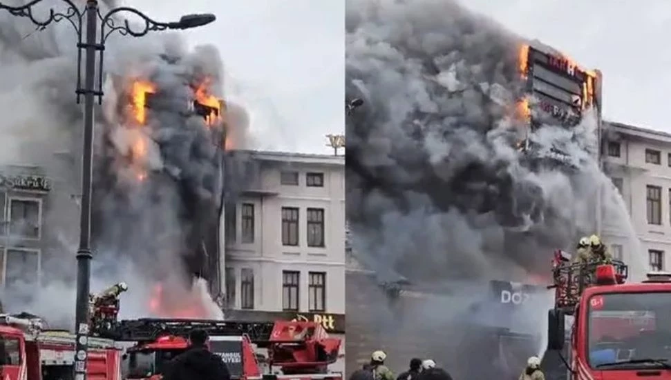 Mısır Çarşısı’nın yanındaki restoranda yangın!