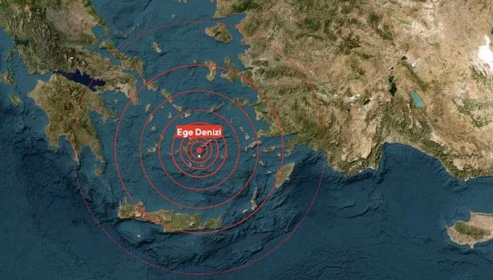 Ege Denizi’nde 5,1 büyüklüğünde deprem